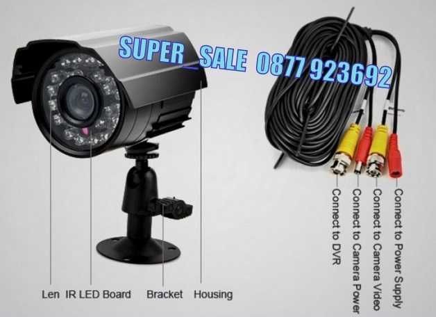 HD фабричен пакет с 8 камери "CCTV" Комплект за видеонаблюдение