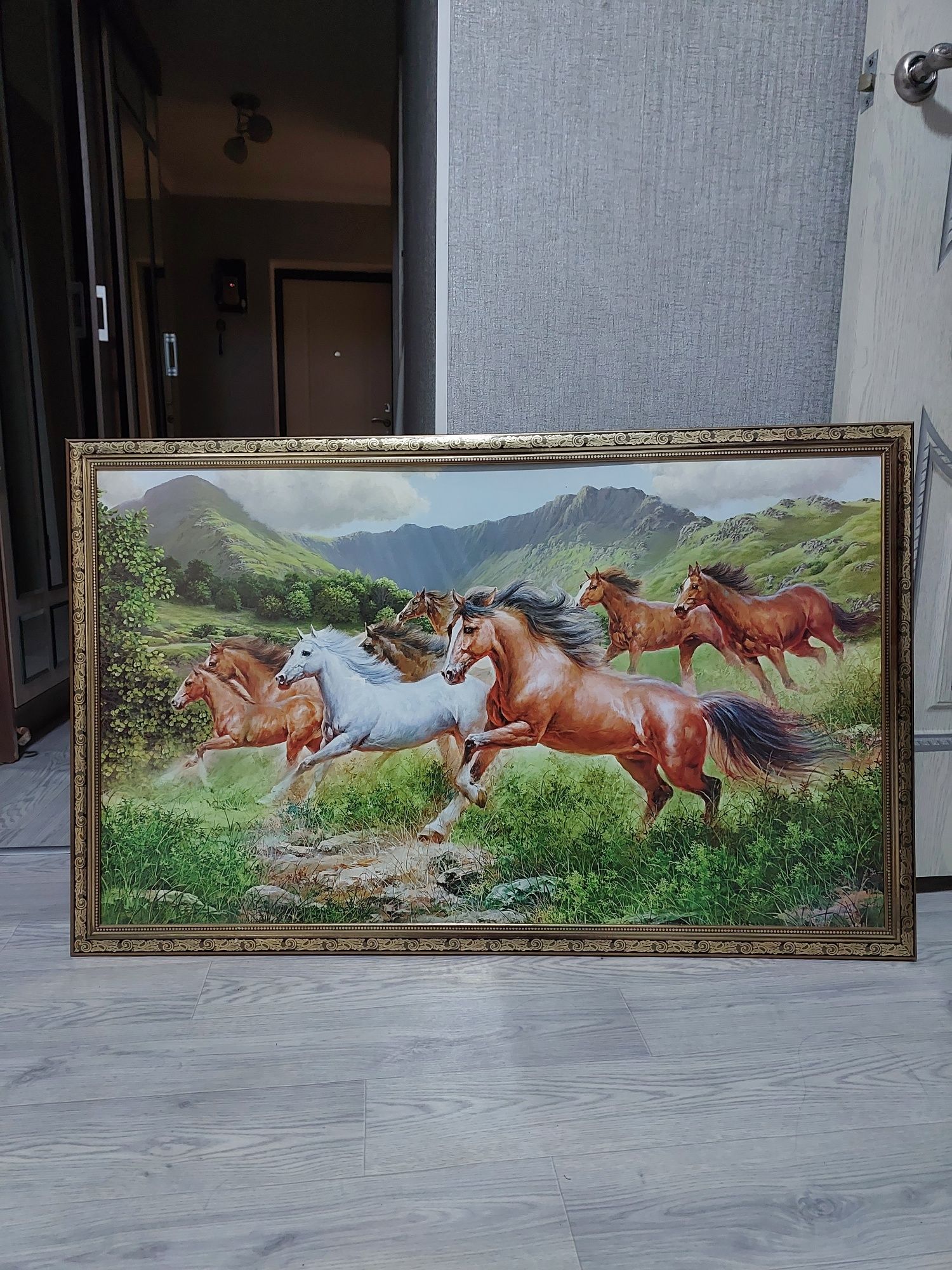 Картина с изображением лошадей