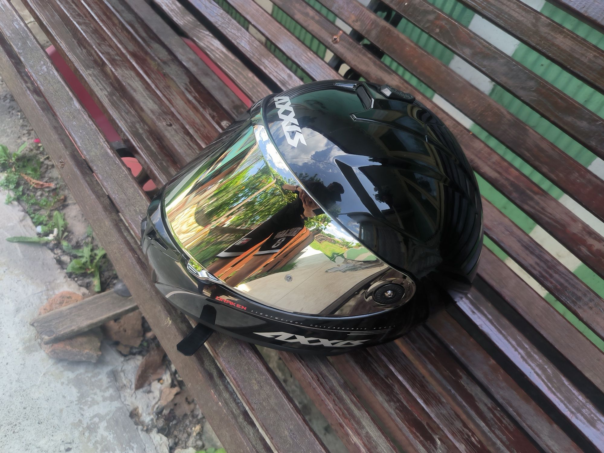 Vând casca moto axxis + mănuși seventy