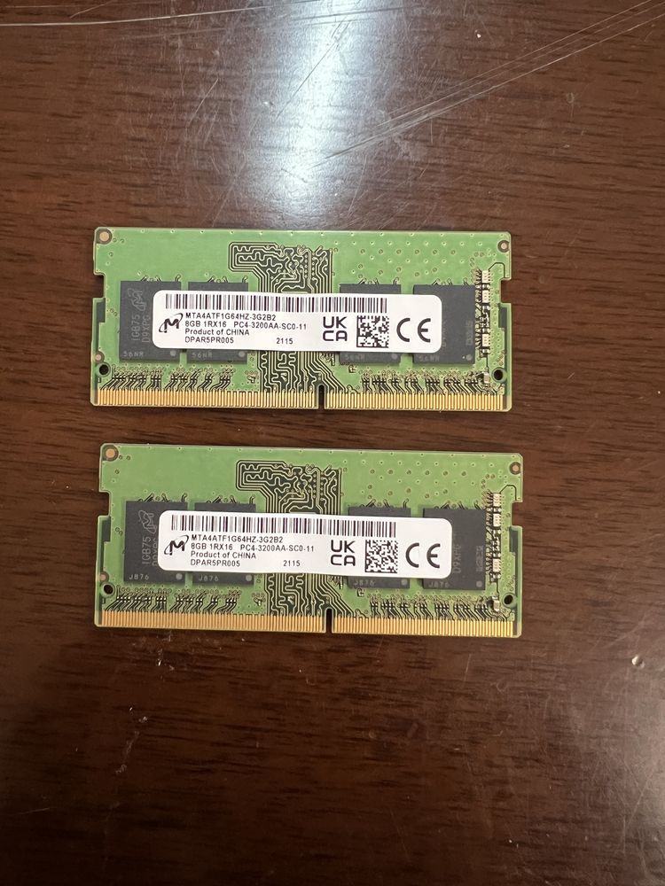 Оперативная память micron DDR4 8 GB 3200 MHz