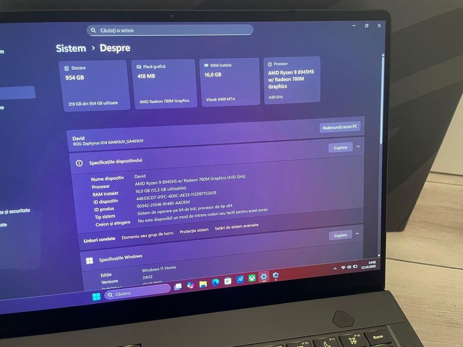 Laptop Asus Rog Zephyrus G14 2024
