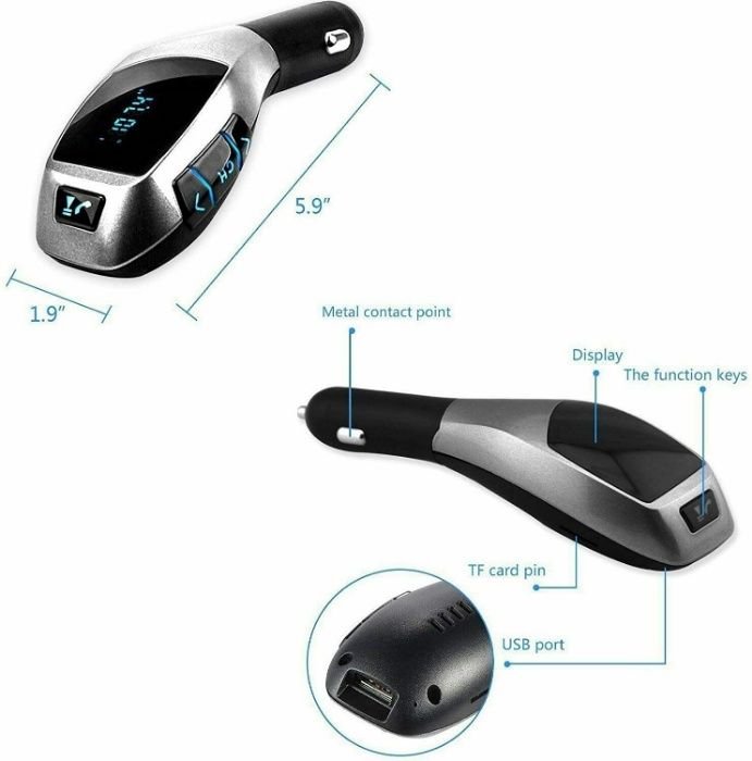 FM трансмитер Х7 MP3 USB Bluetooth