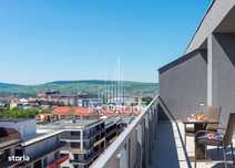 Apartament tip penthouse lux 3 camere cu panorama si terasa de inchiri