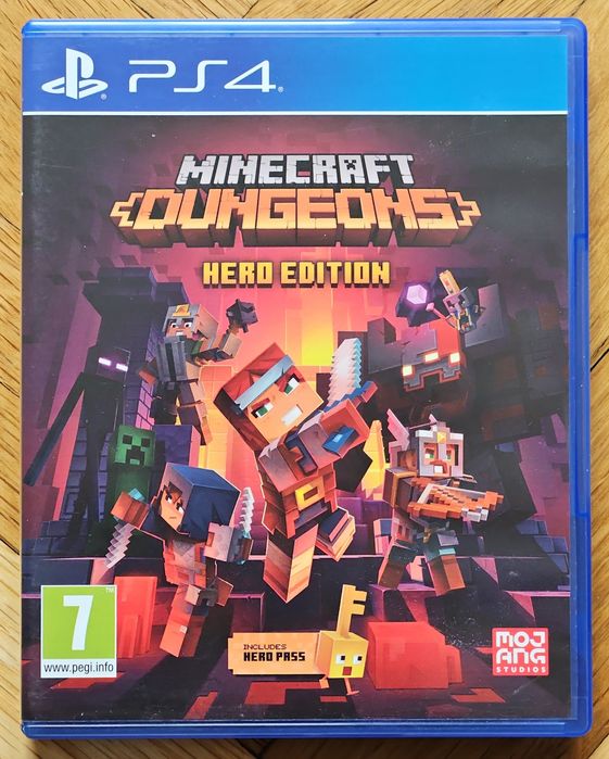 Диск Minecraft Dungeons Hero Edition за PlayStation 4 PS4 Плейстейшън