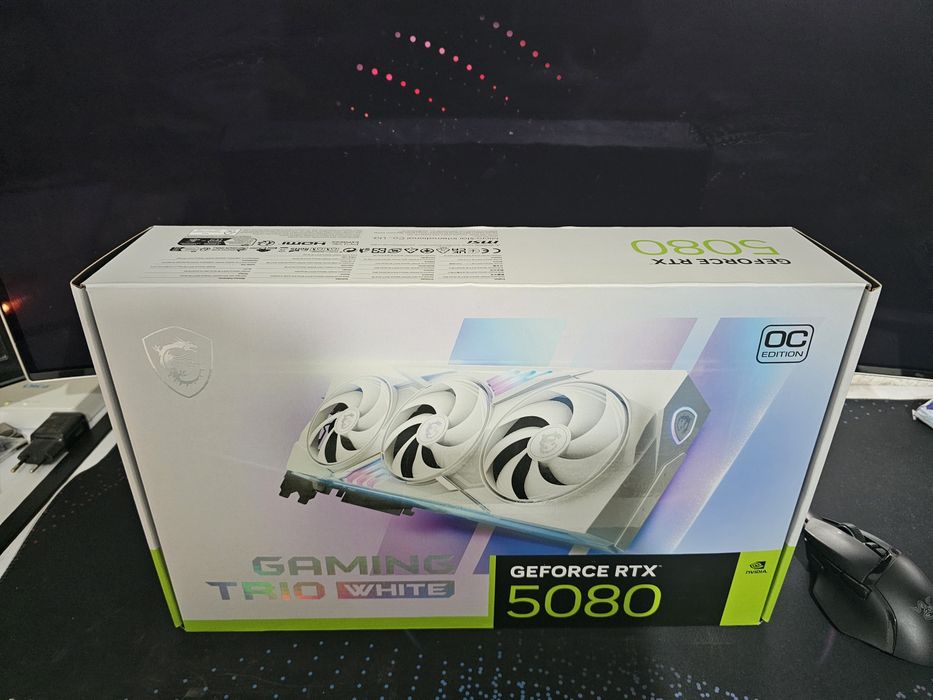 MSI GeForce RTX 5080 16G Gaming Trio OC White, 16GB GDDR7