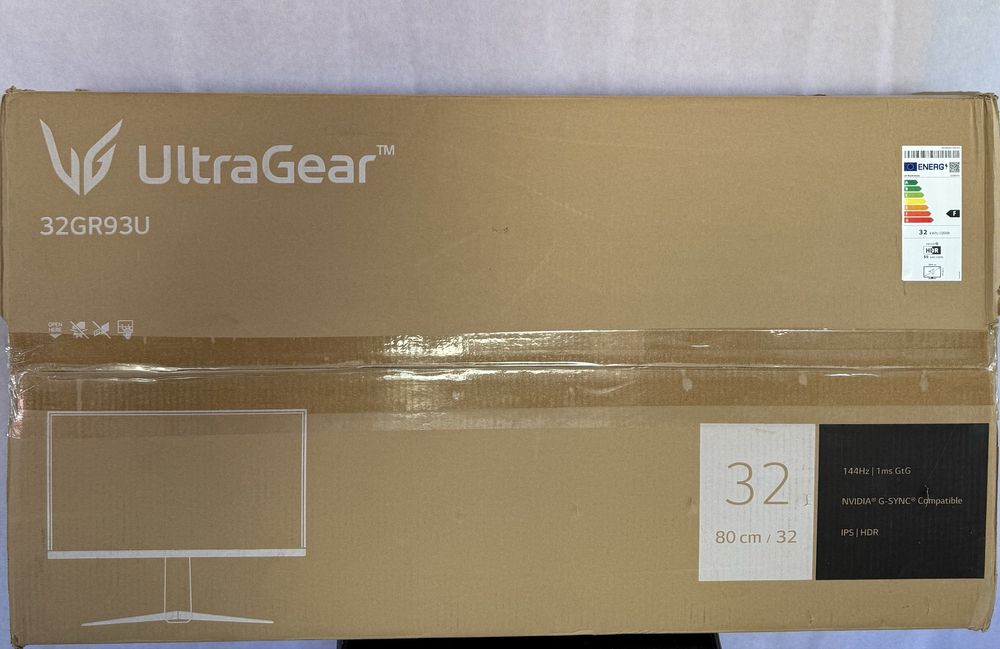Monitor LED Gaming LG UltraGear 32GR93U-B Pridus Nou