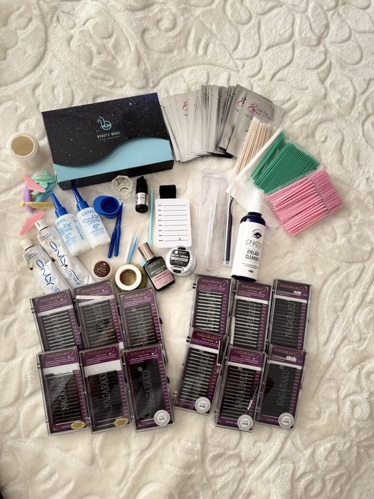 Набор для наращивания+ ламинирования ресниц всё оборудование