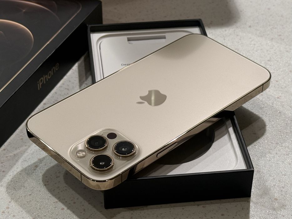 iPhone 12 Pro Max 128GB Gold – Перфектен, 100% Батерия.