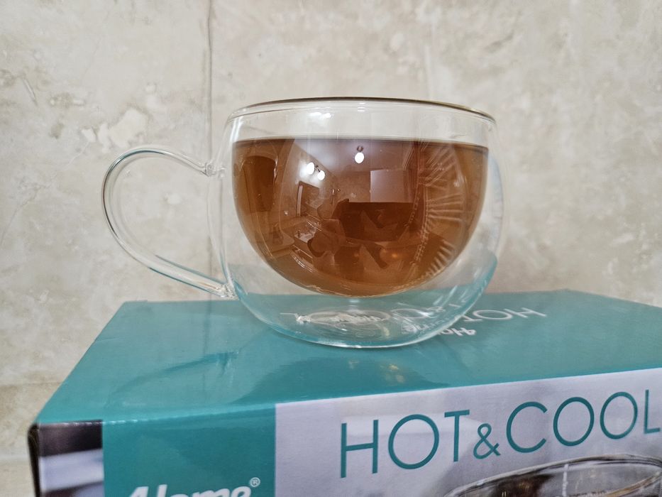 4home Set 2 cesti cu perete dublu termo 280ml