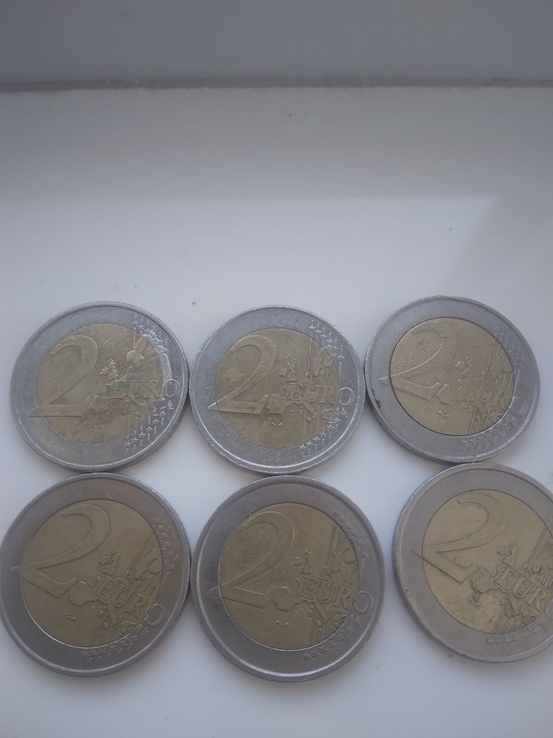 Евро монети 0т 2000г.2001г2002г