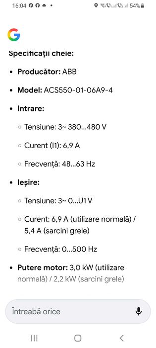 Variator de putere ABB