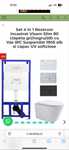 Wc incastrat suspendat  visam slim 80