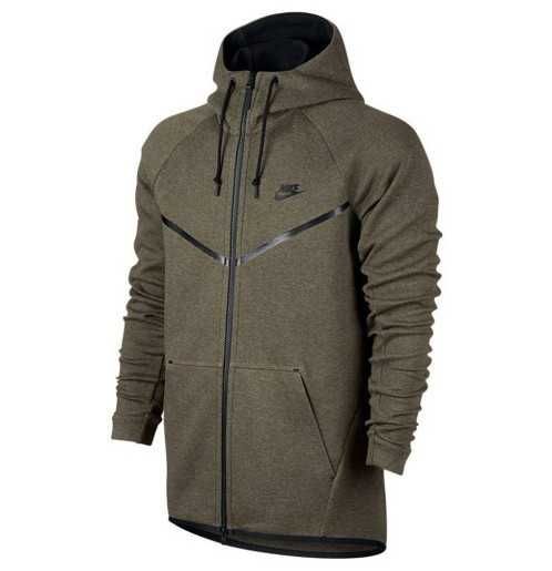 Nike Tch Flc Wr Hoodie Fz Olive-Като Ново