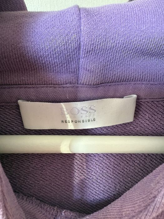 Лилав суичер BOSS с качулка