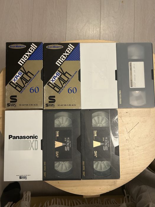 Lot Casete video SVHS S-VHS 60 min