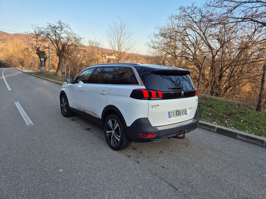 5008 GT LINE-EURO 6, ALB PERLAT ,7 Locuri ,Automat ,2018