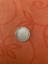 Moneda foarte rara 1 leu romanesc  Carol 1  1906