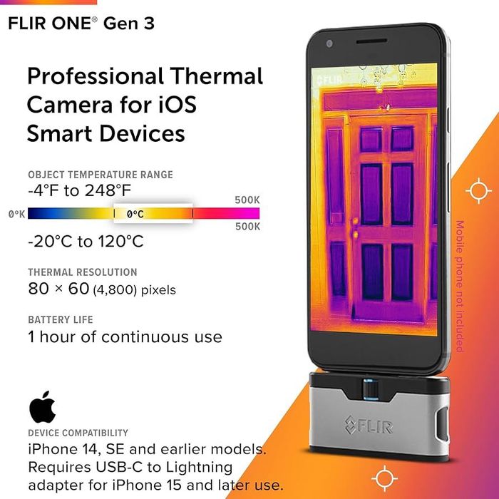 Профисионална термокамера Flir One Gen 3 Fot IOS