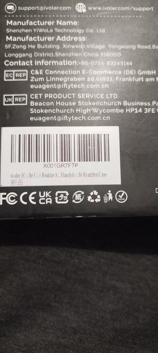 Прозрачен кейс за Realme 9