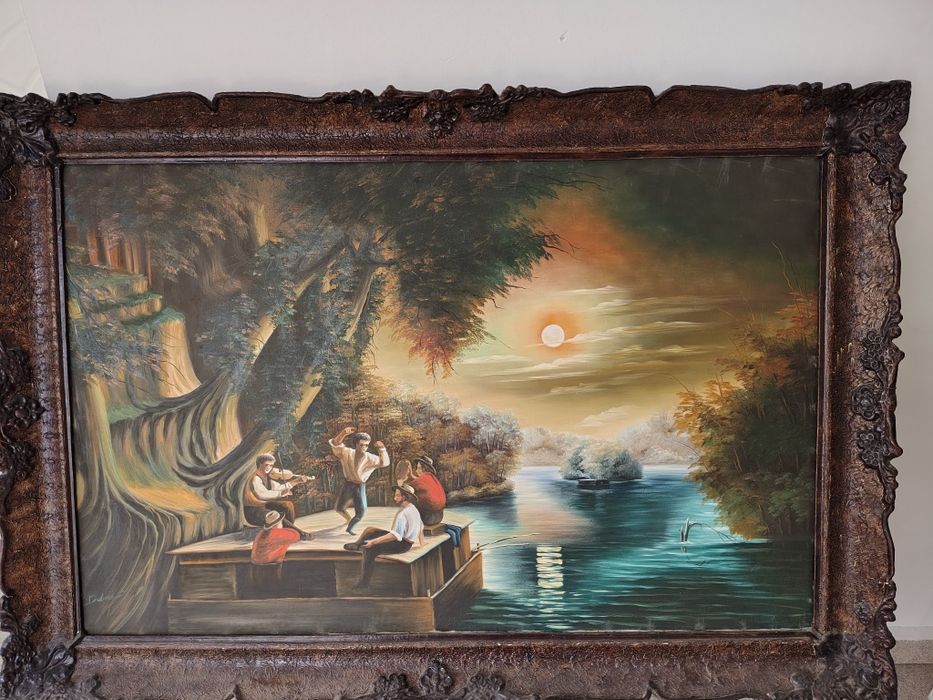 Tablou de vînzare pe pânza in ulei cu semnatura