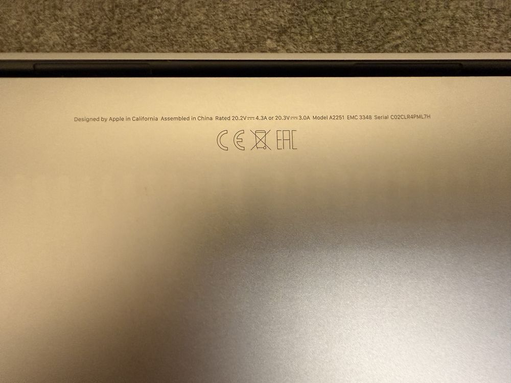 Macbook Pro 13 16/512 Space Gray 2020