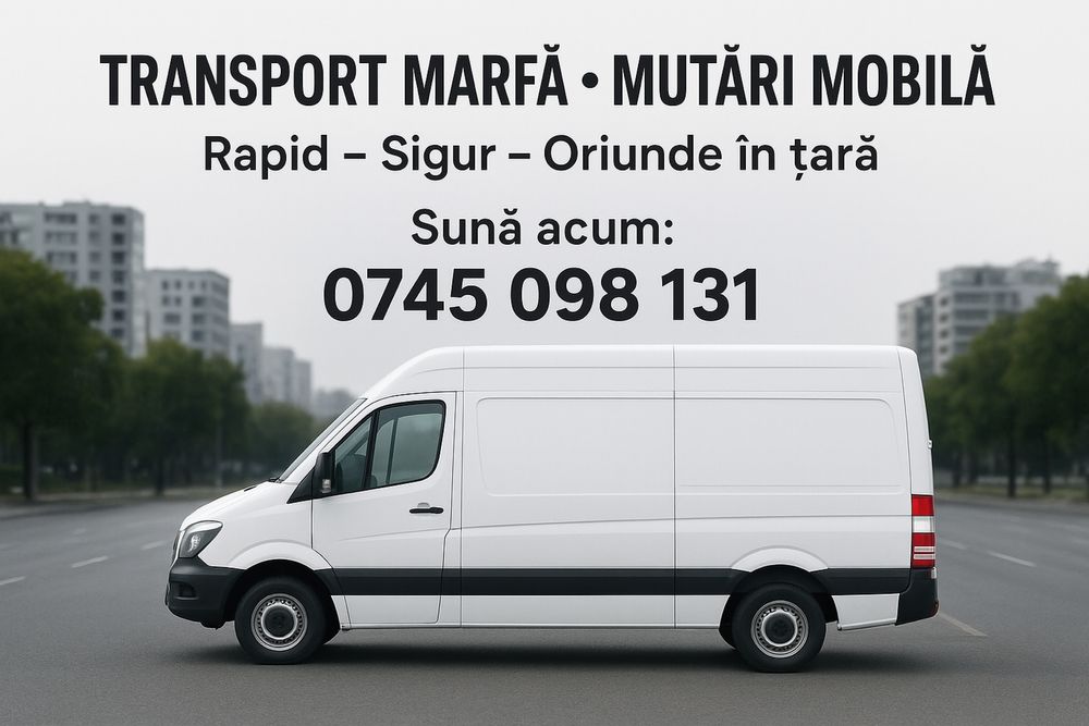 Transport marfa, mobila, mutari, debarasari, bagaje in Bacau si tara