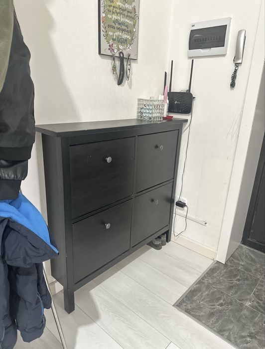Тумба для обуви IKEA 105x22x107 см, ДСП. Обувница.