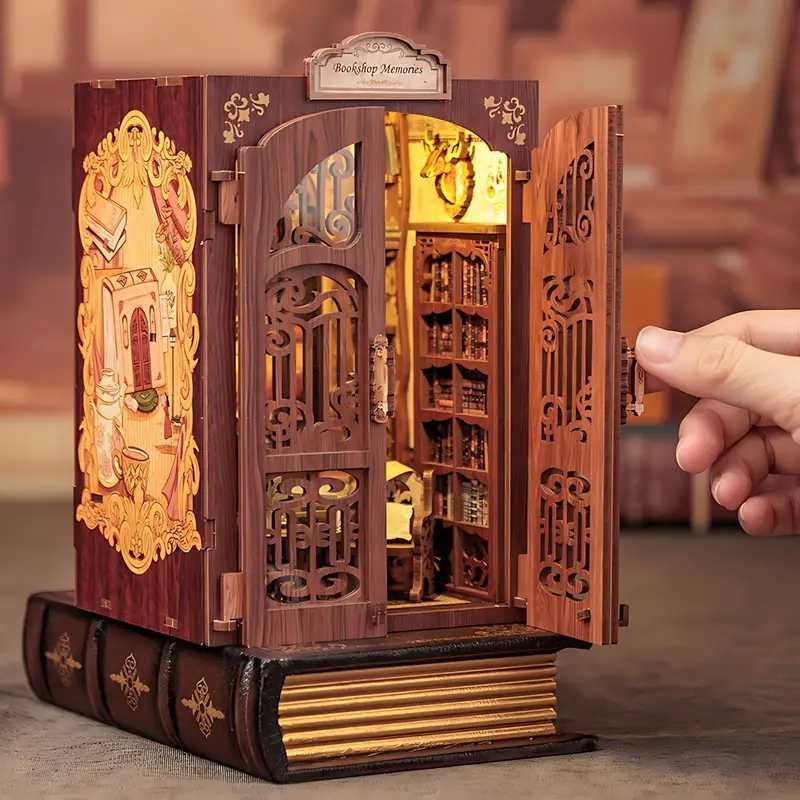 Сглобяем Модел за Библиотека, Разделител на Книги, BOOK NOOK, 3Д Пъзел