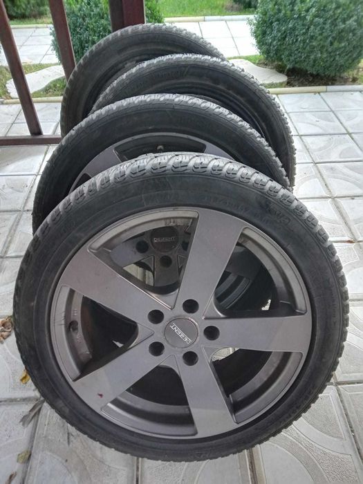 Jante aliaj DEZENT 17inch cu anvelope iarna 225/45/17 Mercedes/Audi