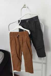 H&M - 2 perechi de pantaloni, maro/gri-închis (mar:86)