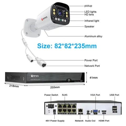 IP CAMERA POE 4K 4.0x Zoom