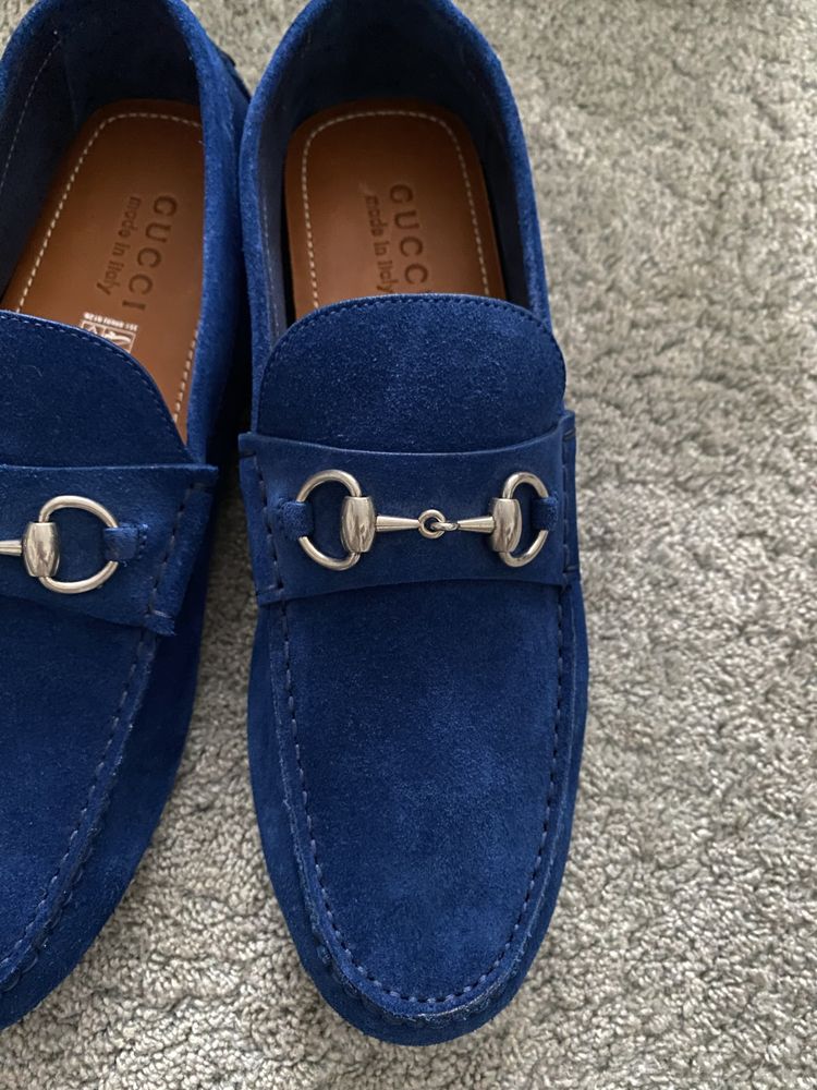 Mocasini Gucci Horsebit Slip-On Drivers, marimea 43