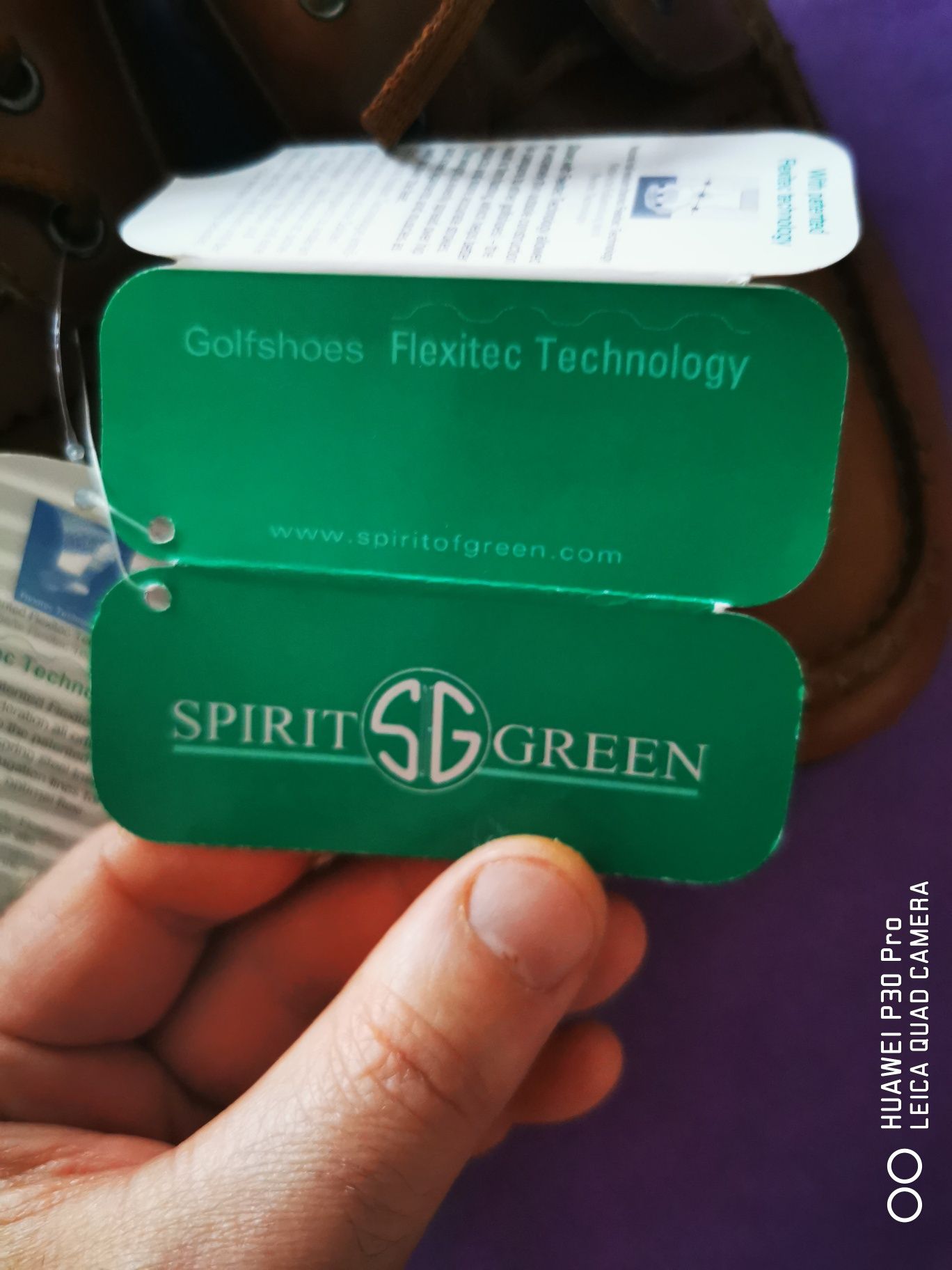 Обувки за голф Spirit Green, номер 41,5, чисто нови!