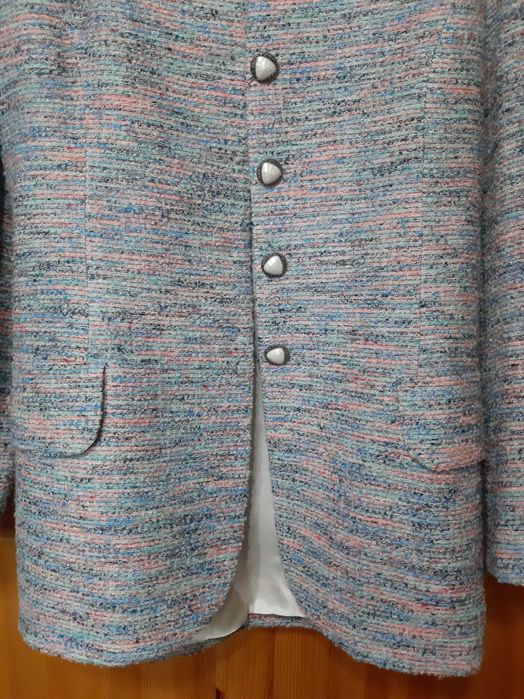 Сако "CHANEL" с Декорации в красив Меланж + Бонус Пола! НОВО!