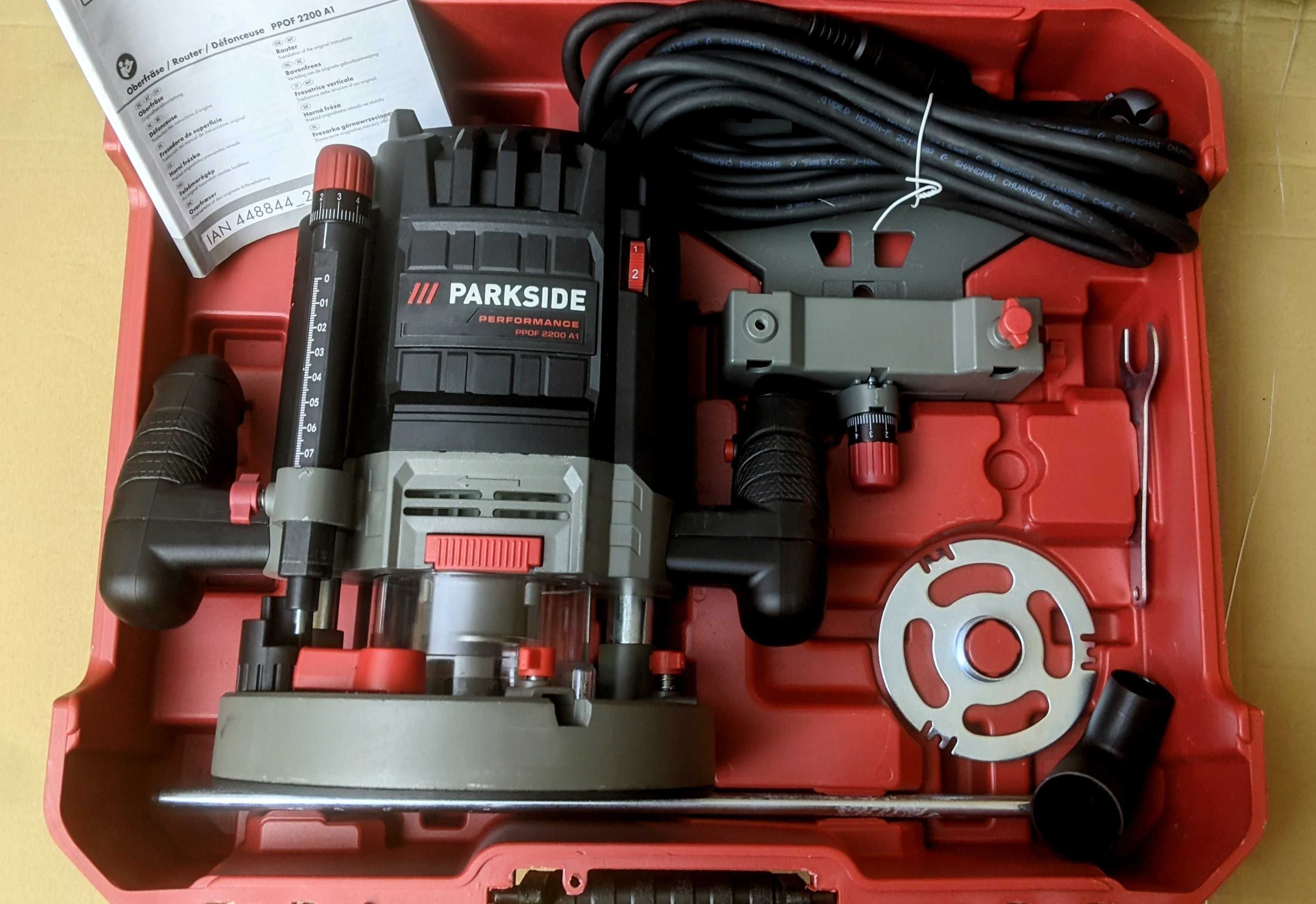 2200W Дърводелска Оберфреза Parkside Performance PPOF A1 Фреза фрезова