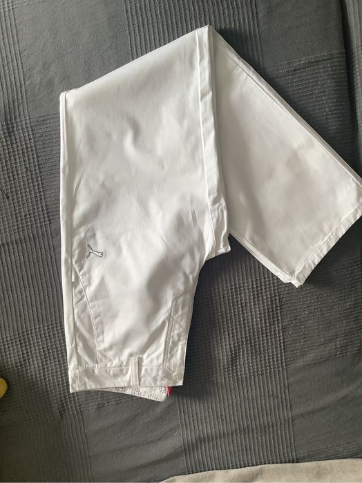 Pantaloni Puma albi