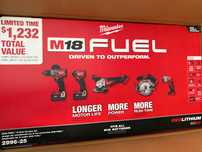 Милуоки комплект инструменти, Milwaukee power tools