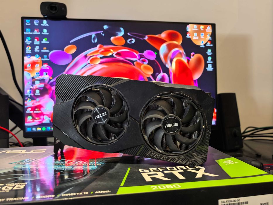 Видеокарта Asus RTX 2060 Dual EVO 6GB в отлично състояние с кутия!