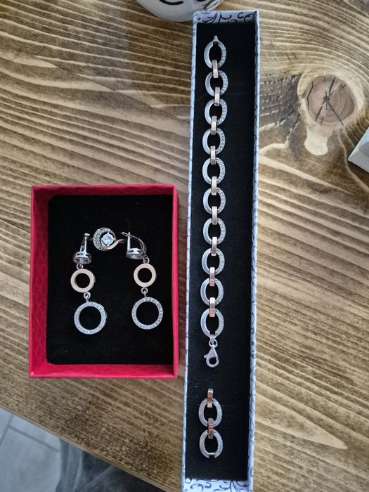 Сребърни бижута комплект