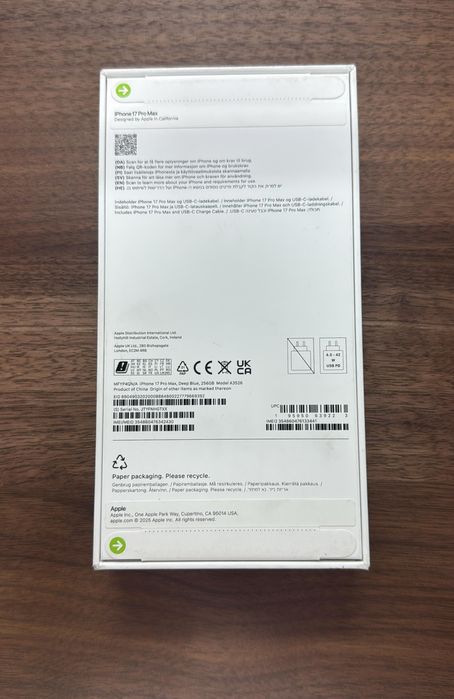 Iphone 17 Pro Max 256g Cu SIM Nou Liber Retea Garantie Imei