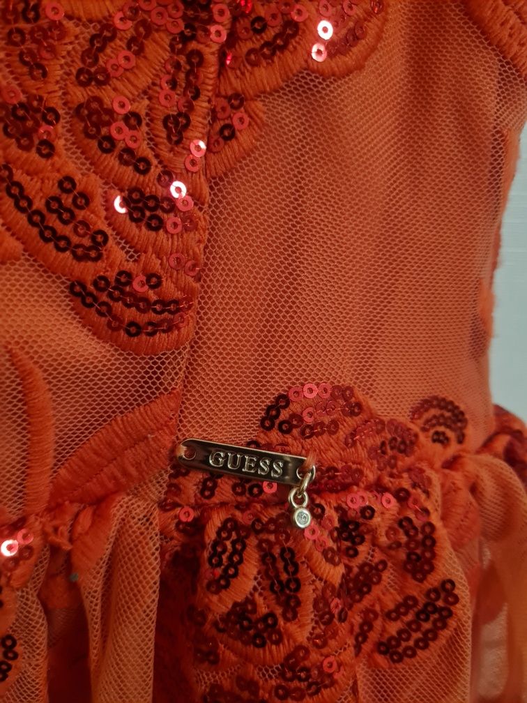Официални детски рокли р-р 116  с дантела и коприна Twinset и Guess