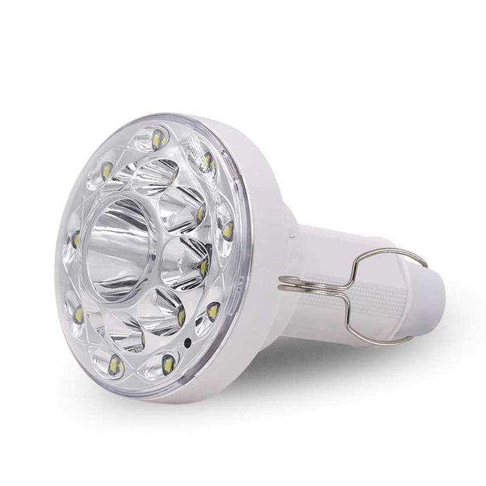 Bec LED portabil cu panou solar si carlig