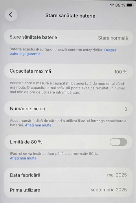 iPad Air 11", M3 (2025), 256GB, Wi-Fi, Space Grey, nou