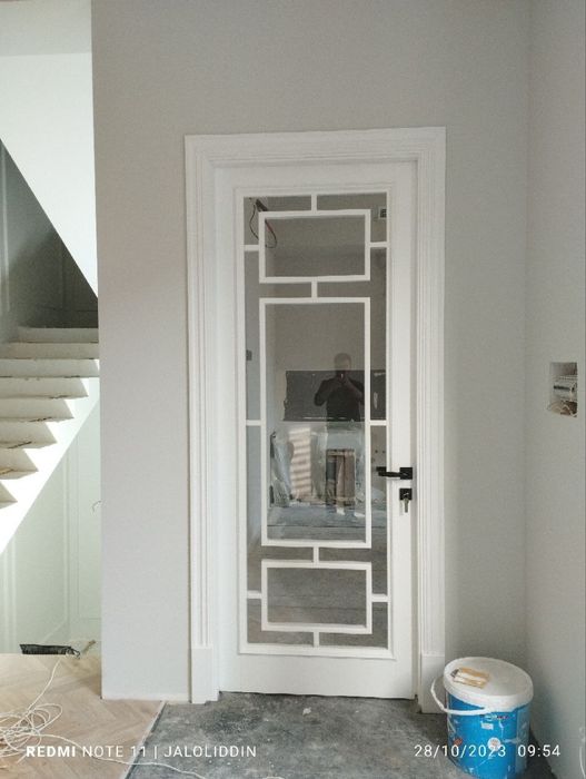 Шотландка. Межкомнатные МДФ двери.  МДФ эшиклар