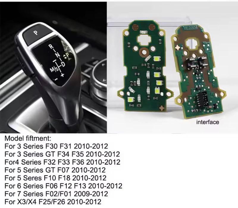 Комплект за ремонт на лост за скоростна кутия с LED за BMW F серии