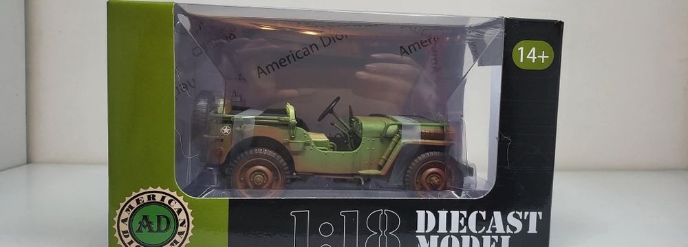 Machetă Willys jeep 1/18