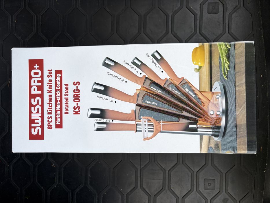 Set cutite bucatarie cu suport rotativ Swiss pro+