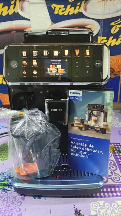 Expresor cafea Philips Latte Go 5500 câteva cafele, cana noua!!