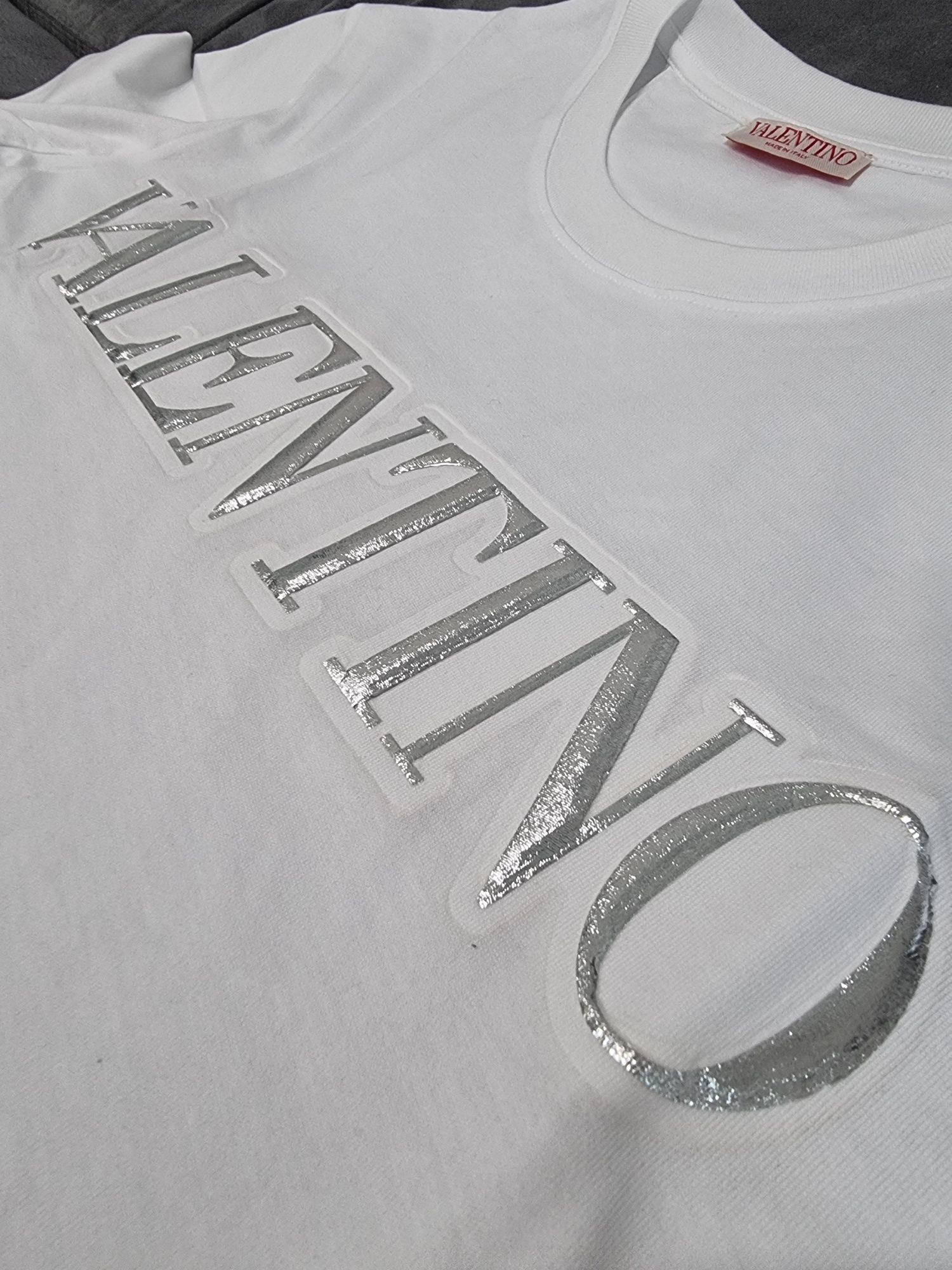 Valentino Garavani embossed silver pocket T-shirt
