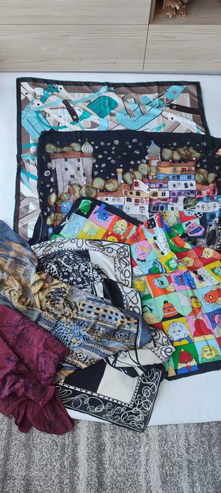 Копринен шал hundertwasser,Loredano,Tie rack,enrico ferri,ritzenhoff